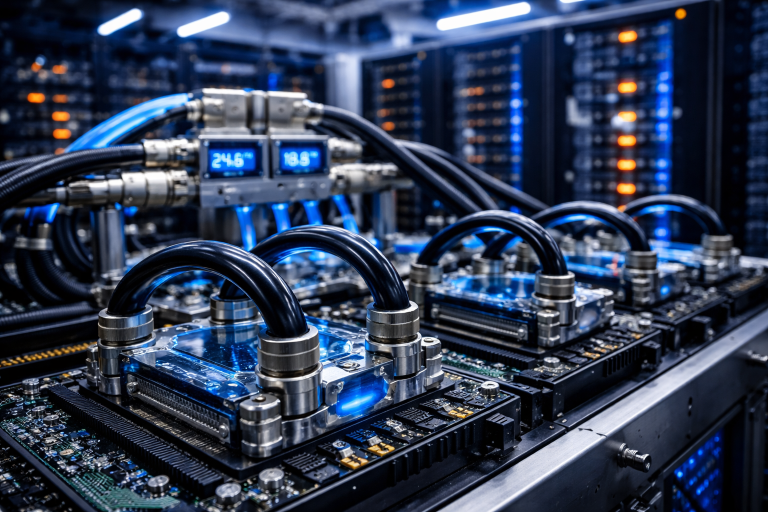 Liquid-cooled AI server